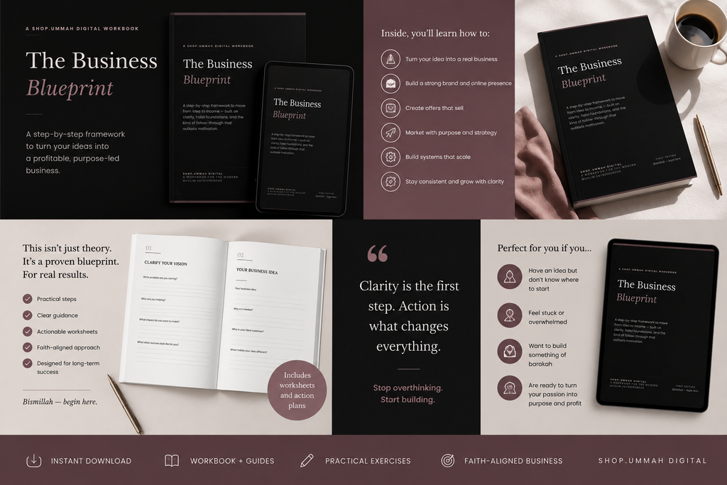 The Halal Business Blueprint — From Idea to Launch (Workbook)
