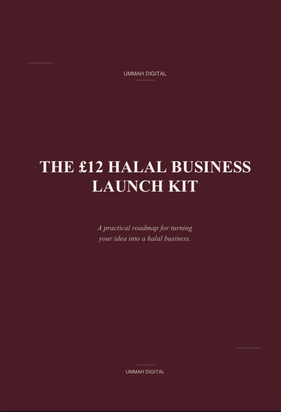 Halal Business Launch Kit — Start Your Business the Right Way